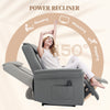 3D Kneading Massage Recliner Electric Reclining Chair with Footrest Remote Grey