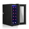 OYAJIA Wine Cooler 12 Bottle Fridge, 5-18°C Touch Control, LED, Only 39dB Black
