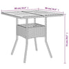 Gecheer Garden Table Dining Table Patio Bistro Tables with Acacia Wood T5Y8