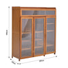 Entryway Sideboard Visible Doors Shoe Cabinet 5 Layers & Drawer Narrow Closet