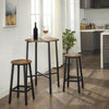 Vintage Set of 2 Bar Stools Tall Kitchen Stools Breakfast High Chair UKLBC32X