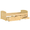 CIADAZ Day Bed with 5 Drawers IRUN 90x200 Solid Wood Pine, Bedroom A1M7