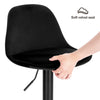 1/2/4/6x Velvet Bar Stool Breakfast Pub Stool with Backrest Footrest Adjustable