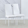 3/5Pcs Small Space Dining Set Square Glass Dining Table+ 2/4 Dining Chairs Home