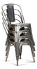 Style Industrial Metal Dining Chairs Vintage Retro Kitchen Cafe Stacking
