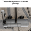 Bathroom Thermostatic Mixer Shower Set Square Black Twin Head Exposed Valve New