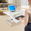 Height Adjustable Small PC Computer Desk Mobile Overbed Table Laptop Stand Shelf