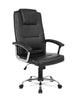 High Back Executive Office Chair PU Leather Desk Chair with Swivel Wheels Black