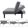 Modern 3 Seater Fabric Sofa Bed Click Clack Living Room Recliner Couch Sofa Grey