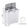 Twin Tub Washing Machine Portable Laundry Machine w/ 4.5 kg Washer &1.5 kg Dryer