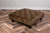 Square Coffee Table Chesterfield Upholstered Footstool Pouffe Foot Stool Seat