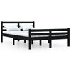 GuyAna Solid Wood Bed Bed Frame,Wood Highlights, Small Double,Bed Frame J1G8