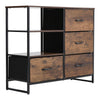 Tall Chest of Drawers Bedroom Cabinet with Shelf Dresser Unit Storage Organiser