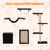 Wall Mounted Cat Tree Cat Shelf Set, Cat Wall Furniture with Cat Hammocks Indoor