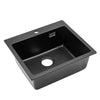 New Inset Quartz Stone Single Double Deep Bowl Kitchen Sink w/Drainer Waste Kit