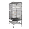 Medium Large Bird Cage Iron Birdcage Playtop Perch Stand Bottom Tray + 4 Roller
