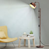 Industrial Floor Lamp Metal Free-standing Light Adjustable Height 180° Lampshade
