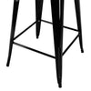 Industrial Square Cocktail Bar Table Metal Pub Dining Room Kitchen Home bar