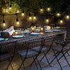 99FT Festoon String Lights Outdoor Garden Globe 30 LED Bulbs Mains Powered