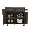 Kitchen Island Storage Trolley Rolling Cart Shelves Cupboard Cabinet Drawer Home