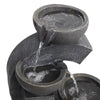 Outdoor Electric Water Fountain Feature with LED Lights Garden Statue Home Decor