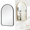 Wall Mounted Framed Mirror Vanity Makeup Bedroom Glass Dressing Mirror Shaped