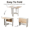Dining Table Drop Leaf Extendable Breakfast Folding Desk Space Saving UK