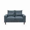 Panana Linen Fabric 2 & 3 Seater Sofa Couch with Wood Legs 3 Colours