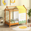 Kids Single House Bed Playhouse Low Platform Bed Solid Wood House Bed Frame