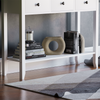 White Console Table 3 Drawer Wooden Shelf Hallway Storage Side Desk Furniture