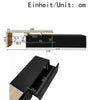 TV Unit Modern Living Room Cabinet Media Stand Furntiure RGB LED Light Black