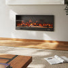 46'' Insert/ Wall Mount LED Fireplace Electric Inset Fire Media W/ Standing Feet