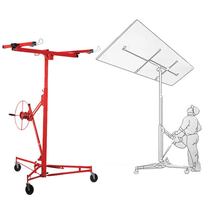 11Ft Plasterboard Crane Drywall Lift Hoist Plaster Board Panel Sheet Lifter Used