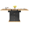 Extendable Dining Table with Hidden Storage Space Telescopic Table Kitchen Table