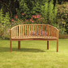 Acacia Wooden Banana Bench Water Resistant Outdoor Furniture Garden Patio