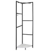 Large Metal Coat Stand Corner Garment Rack Clothes Rail Wall Hanging Shelf Hooks