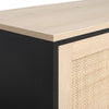 Rattan Woven 4 Drawers Chest Modern Storage Cabinet Cupboard Living Room Bedroom