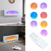 LUXURY LED REAL FLAME EFFECT ELECTRIC FIRE WALL MOUNTED FIREPLACE LIVING ROOM UK