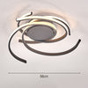 Modern Chandelier LED Spiral Ceiling Light Kitchen Living Bedroom Pendant Lamp