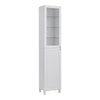 8 Tiers Tall 190cm Storage Cabinet Freestanding Storage Organizer w/ Glass Door