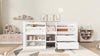 Kids Children's Bed Cabin Bed Mid Sleeper with Drawers Storage Bed Frame White