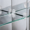 LED Bathroom Mirror Cabinet With Shaver Socket /Demister/Clock/Storage Cupboard