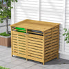 2/3 Doors Wood Wheelie Bin Store Cupboard Garden Outdoor Dustbin Storage Shed UK