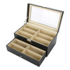 12 Grids Eyeglass Sunglasses Glasses Storage Case Display Shop Box Case UK