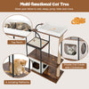 118 cm Tall Cat Tree Tower Large Cat Activity Center Indoor Climbing Furniture