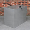 Large Feed Bins Storage 64L Galvanised Metal Waterproof Outdoor 2 Compartments