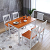 Solid Wooden Classic Dining Table and 4 Chairs Set Honey Kitchen Home Furniture
