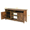 Industrial TV Stand for TVs up to 65” Fireplace TV Stand Entertainment Center