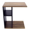 Sofa Side Table C Shaped Coffee End Table with Shelves Living Room Bedroom