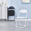 Set of 2 Folding Chair Padded Faux Leather Chair Home Office Dining Chairs